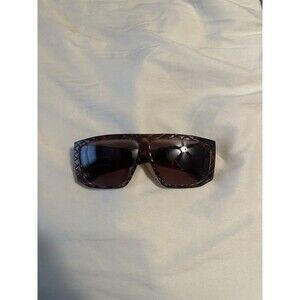 Women’s Snakeskin Vintage Helena Rubinstein Sunglasses Aviator Brown HR 23 05